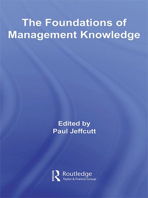 cover image of The Foundations of Management Knowledge